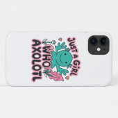 gewoon een meisje dat van Axolotl houdt Case-Mate iPhone Case (Achterkant (horizontaal))