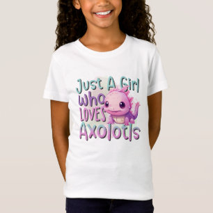 Gewoon een meisje dat van Axolotl houdt T-shirt