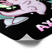 Gewoon een meisje dat van Axolotls Anime Kawaii Gi Poster (Hoek)