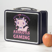 Gewoon een meisje dat van Axolotls houdt en games  (In situ)