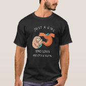 Gewoon een meisje dat van Axolotls houdt en van Sl T-shirt (Voorkant)