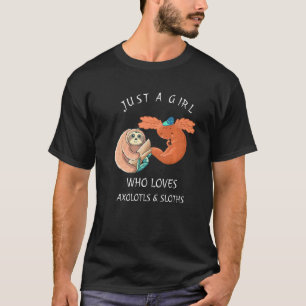 Gewoon een meisje dat van Axolotls houdt en van Sl T-shirt