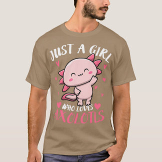 Gewoon een meisje dat van Axolotls houdt Funny Axo T-shirt