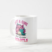 gewoon een meisje dat van Axolotls houdt Koffiemok (Voorkant links)
