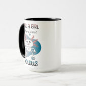 Gewoon een meisje dat van Axolotls houdt Mok (Voorkant links)