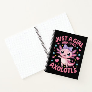 Gewoon Een Meisje Dat Van Axolotls Houdt Notitieboek