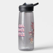 Gewoon een meisje dat van axolotls houdt Roze kind Waterfles (Links)