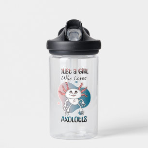 Gewoon een meisje dat van Axolotls houdt Waterfles