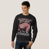 Gewoon een meisje dat van Axolotls Salamander Anim Trui (Voorkant volledig)