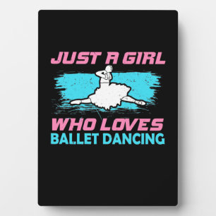 Gewoon een meisje dat van Ballet Dansend houdt Fotoplaat