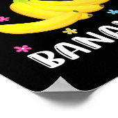 Gewoon een meisje dat van Bananas Cute Banana Love Poster (Hoek)