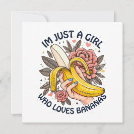 Gewoon een meisje dat van bananen houdt 