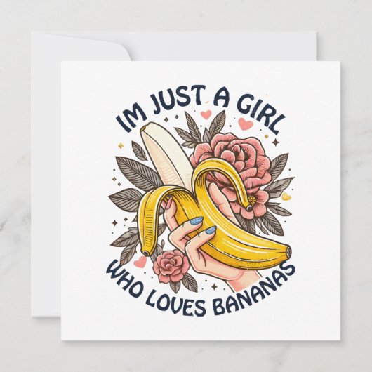Gewoon een meisje dat van bananen houdt (Voorkant)