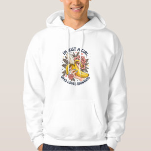 Gewoon een meisje dat van bananen houdt hoodie