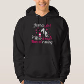 Gewoon een meisje dat van Barrel Racing houdt Hoodie (Voorkant)