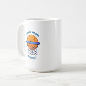 gewoon een meisje dat van basketbal houdt koffiemok (Voorkant links)