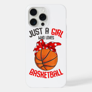 Gewoon een meisje dat van basketbal houdt meisje iPhone 15 pro max case