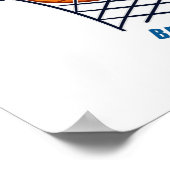 gewoon een meisje dat van basketbal houdt poster (Hoek)