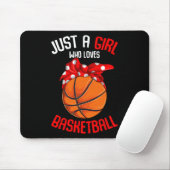 Gewoon een meisje dat van Basketball Girl Kinder G Muismat (Met muis)