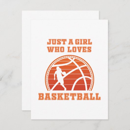 Gewoon een meisje dat van Basketball houdt (Voorkant / Achterkant)