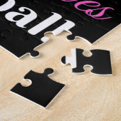 Gewoon een meisje dat van Basketball houdt Legpuzzel (Zijkant)