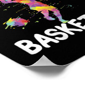 Gewoon een meisje dat van Basketball houdt Poster (Hoek)