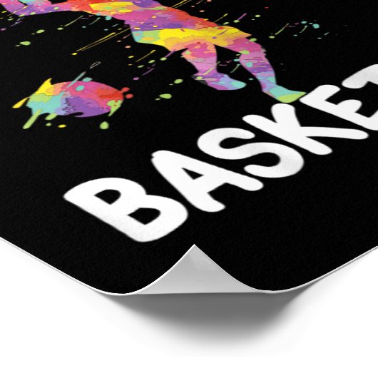 Gewoon een meisje dat van Basketball houdt Poster (Hoek)