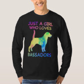 Gewoon een meisje dat van Bassadors houdt Funny Ba T-shirt (Voorkant)