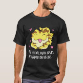 Gewoon een meisje dat van Bearded Dragons Lizard S T-shirt (Voorkant)