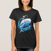 Gewoon een meisje dat van Beluga Whales houdt T-shirt (Voorkant)