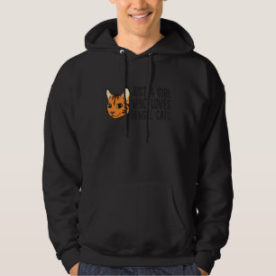 Gewoon een meisje dat van Bengalen houdt Hoodie