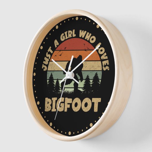 Gewoon een meisje dat van Bigfoot Funny Retro  hou (Hoek)