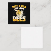 Gewoon een meisje dat van bijen houdt notitiekaartje (Voorkant / Achterkant)