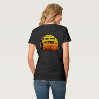 Gewoon een meisje dat van bijen houdt t-shirt