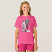 Gewoon een meisje dat van boek houdt | Citaat voor T-shirt (Voorkant volledig)