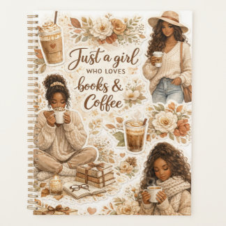 Gewoon een meisje dat van boeken en koffie houdt planner