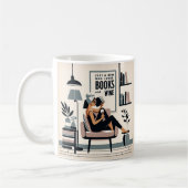 Gewoon een meisje dat van boeken en wijn houdt koffiemok (Links)