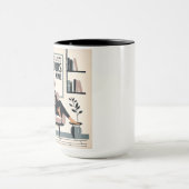 Gewoon een meisje dat van boeken en wijn houdt mok (Midden)