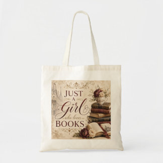 Gewoon een meisje dat van boeken houdt Boekenliefh Tote Bag
