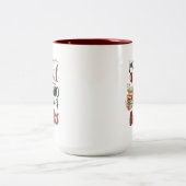 Gewoon een meisje dat van boeken houdt - Book Love Tweekleurige Koffiemok (Center)