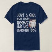 Gewoon een meisje dat van boeken houdt en haar Sam T-shirt (Design voorkant)