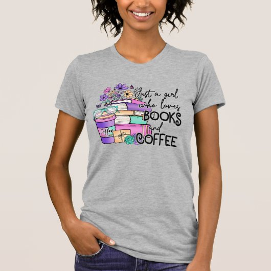 Gewoon een meisje dat van Boeken houdt en van Koff T-shirt (Voorkant)