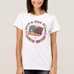 Gewoon een meisje dat van boeken houdt t-shirt