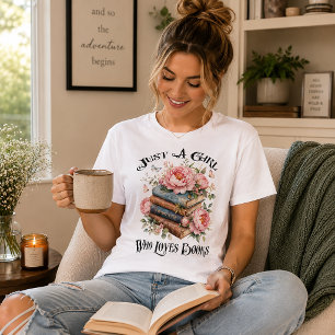 Gewoon een meisje dat van boeken houdt Tri-Blend shirt