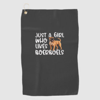 Gewoon Een Meisje Dat Van Boerboels Houdt Klassiek Golfhanddoek