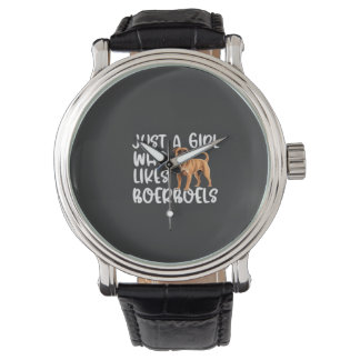 Gewoon Een Meisje Dat Van Boerboels Houdt Klassiek Horloge