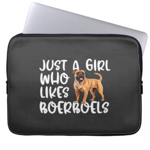Gewoon Een Meisje Dat Van Boerboels Houdt Klassiek Laptop Sleeve