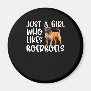 Gewoon een meisje dat van Boerboels klassieke T-sh Magneet