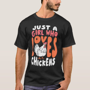 Gewoon een meisje dat van Boerderij houdt T-shirt