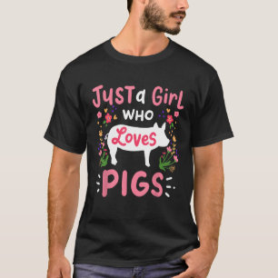 Gewoon een meisje dat van Boerderij van varkens ho T-shirt